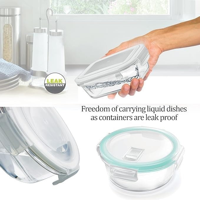Spare Lid for Treo Clip Fresh Container β Compatible with 320ml Borosilicate Tiffin (Transparent)