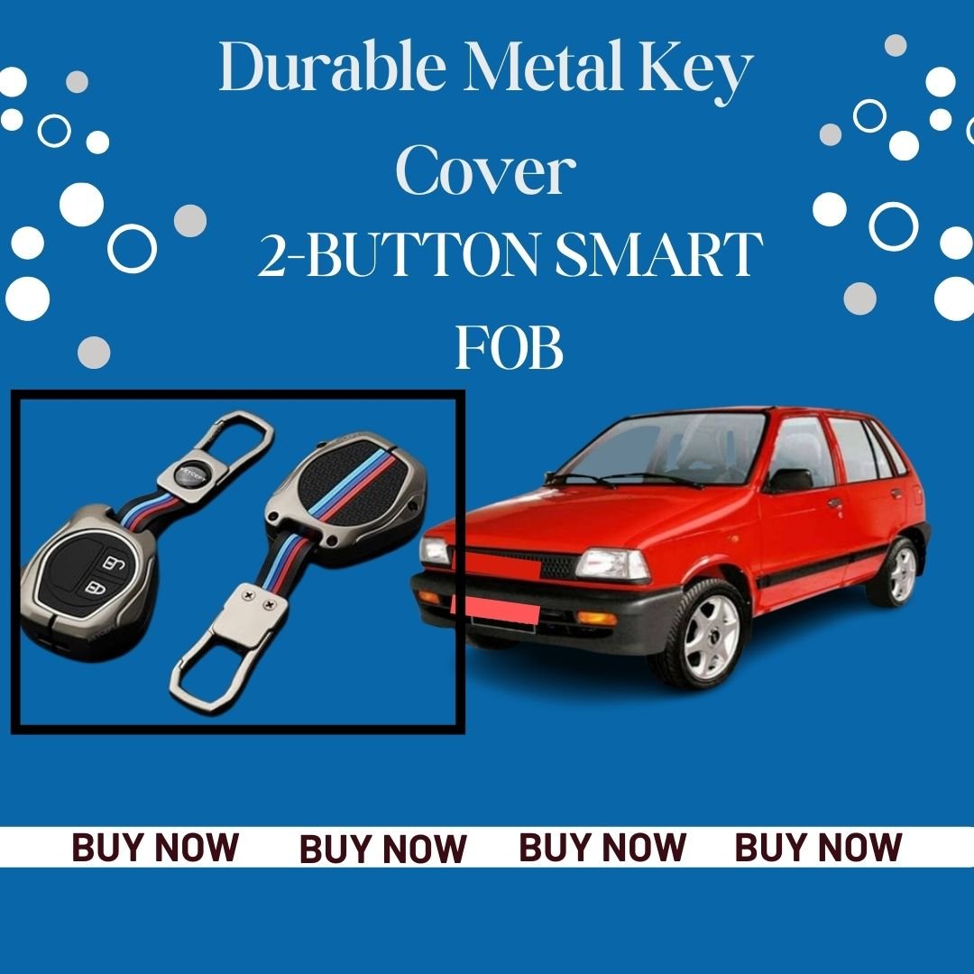 Premium Metal Key Cover for Suzuki Swift, Ertiga, WagonR, Celerio, Swift Dzire, Alto, Fronx, Brezza, S-Presso, Ignis β 2-Button Remote Key Compatible - Flymaster Shop
