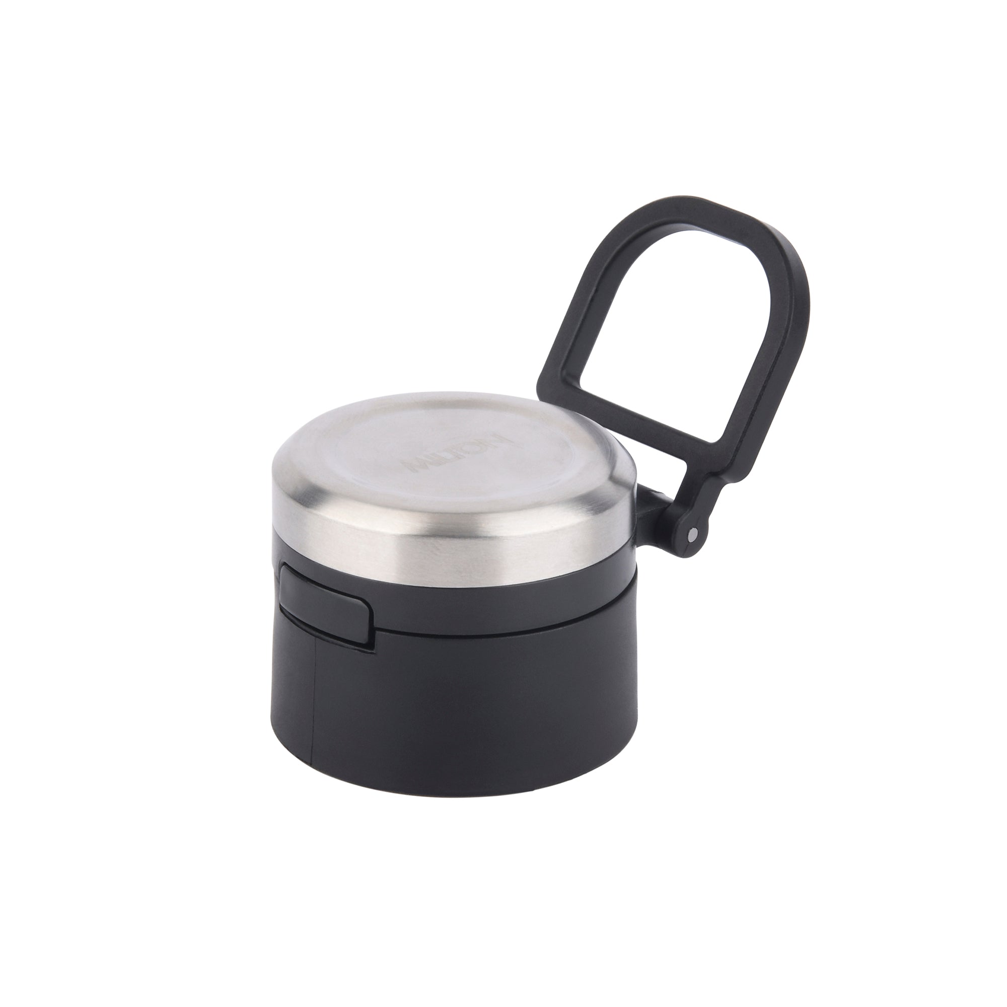 Milton Spare Lid Compatible for Gulp Water Bottle 600ml / 900ml / 1100ml, Replacement Leak Proof Cap with Silicone Seal (Black)