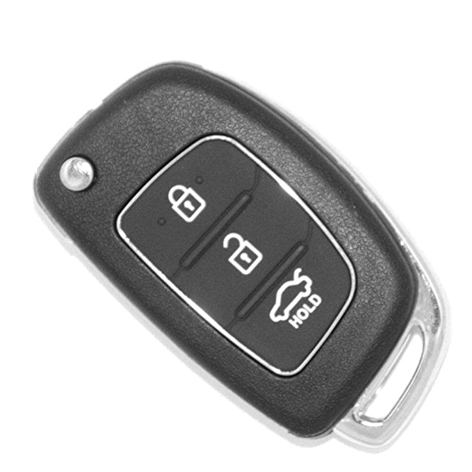 2-in-1 Hyundai Flip Key Shell for i20, Verna, Xcent, iGen, Sportz, Magna Models + Rubber Pad - Flymaster Shop