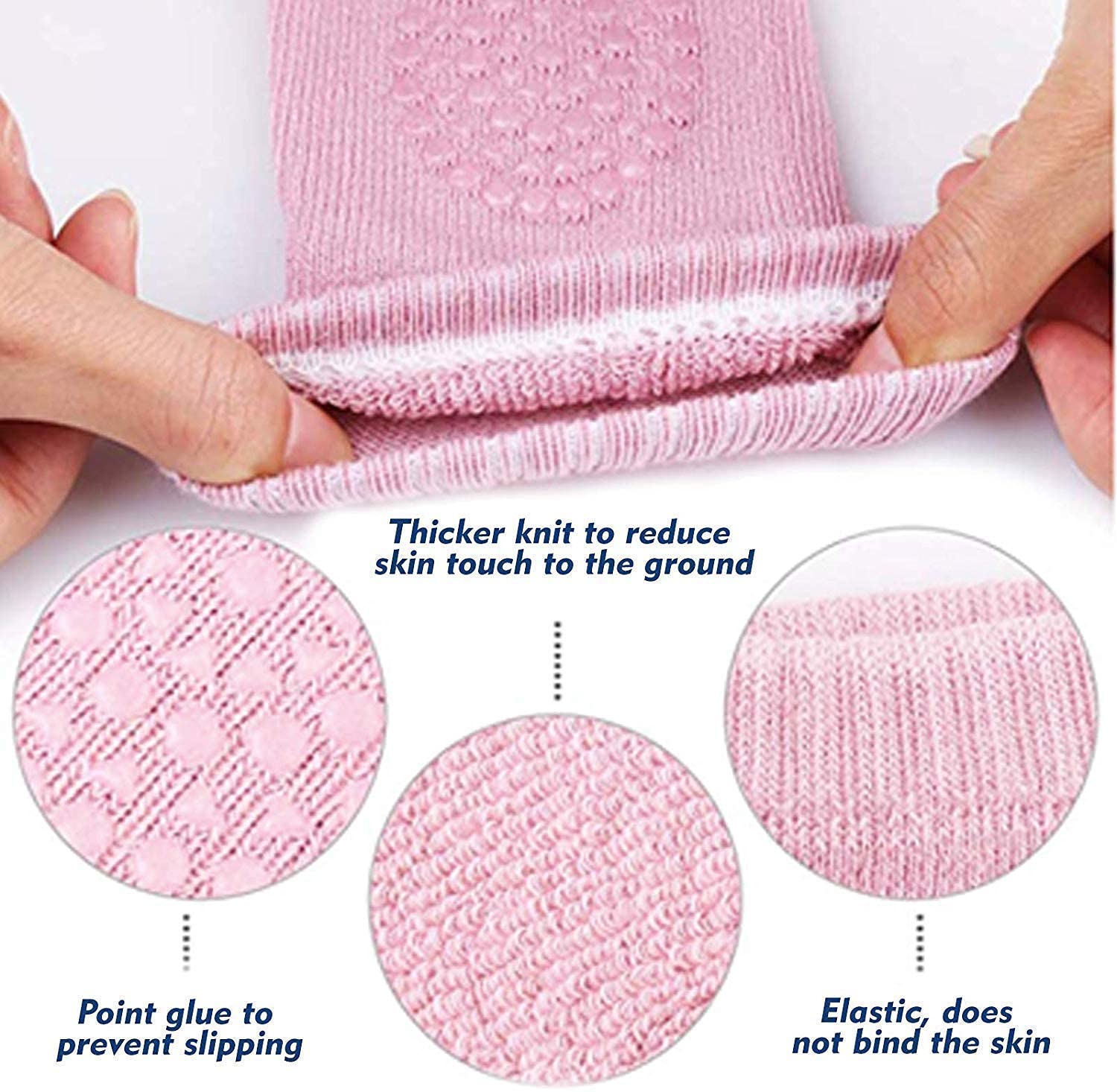 2 Pair Baby Knee and Elbow pad Baby Crawling Elbow pad Baby Leg Warmer Baby Kneecap (Multi Color) - Flymaster Shop