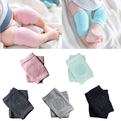 2 Pair Baby Knee and Elbow pad Baby Crawling Elbow pad Baby Leg Warmer Baby Kneecap (Multi Color) - Flymaster Shop