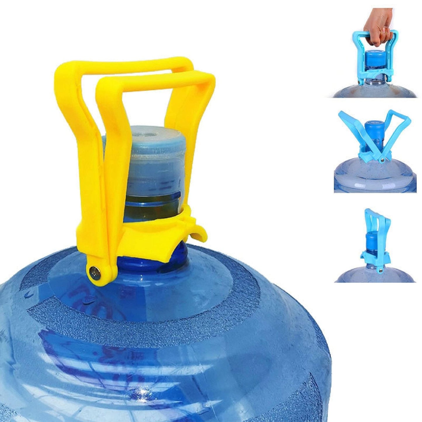(2)Pcs Water Carry Bottled Water Pail Bucket Handle Water Upset Bottled Water Handle Pail Buckets Lifter (20L Bottle Lifter) Water Bottle Handle (2), 20 Liter, Plastic, Multicolor - Flymaster Shop