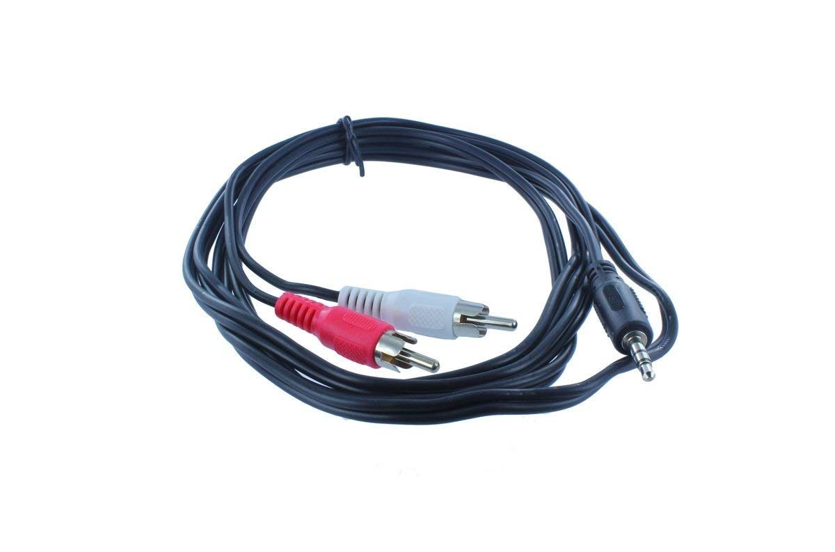 2RCA to 3.5mm Aux Stereo Cable for Home Theater, Speakers, TV & Music Players – High-Quality Audio Transfer - Flymaster Shop