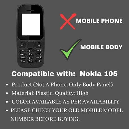 Plastic Full Mobile Body housing Panel/case/Shell Compatible for Nokia 105