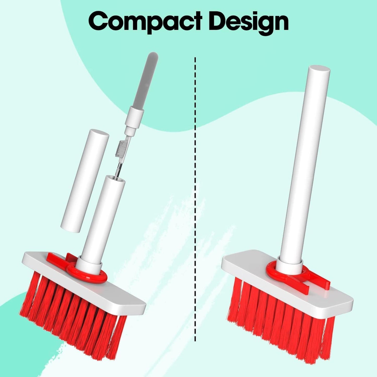 5 in 1 Soft Brush Multi-Function Cleaning Tools Kit for Keyboard & Earphone Cleaner Soft High-Density Brush Set with Keycap Puller Corner Gap Duster Gadget for Laptop Air pods Pro Camera Lens - Flymaster Shop