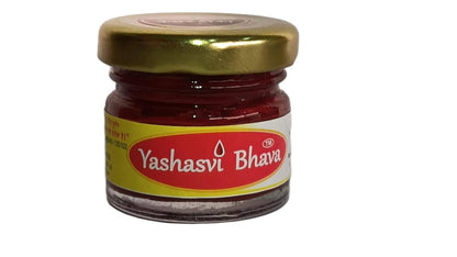 Herbal Pure Kesar Tilak Paste | Pure Saffron Tilak for Pooja Hawan Yoga Meditation Spiritual Use | Long Lasting Fragrance Cooling Fine Quality Tilak Paste Ready to Use - 20Gm