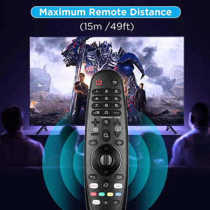 Universal Remote Control for LG Smart TV Magic Remote Compatible with All Models of LG TVs (NO Voice Function No Pointer Function), Black
