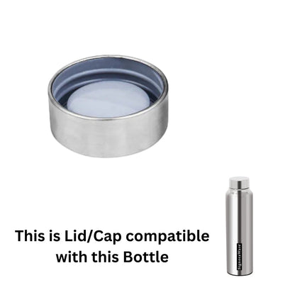 Signoraware Aqua Steel Water Bottle 1000 ml Spare Lid/Cap | Compatible Replacement Bottle Lid (Non‑Original)