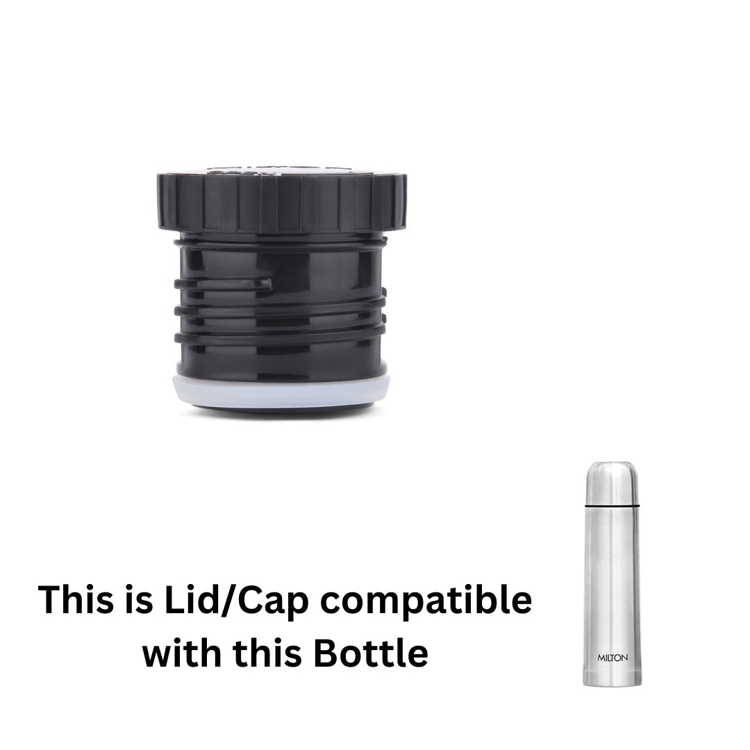 Milton Spare Plain Lid Compatible for Regular Water Bottle 350ml / 500ml  Simple Leak Proof Replacement Cap