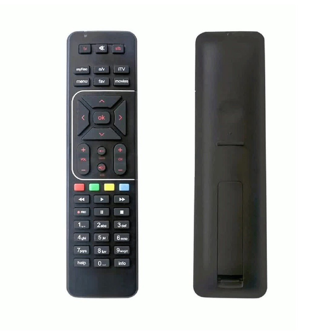 Airtel DigitalTV DTH Television Setup Box Remote Control for SD & HD Recording, Compatible with All Airtel DTH Set-Top Boxes (Black). - Flymaster Shop