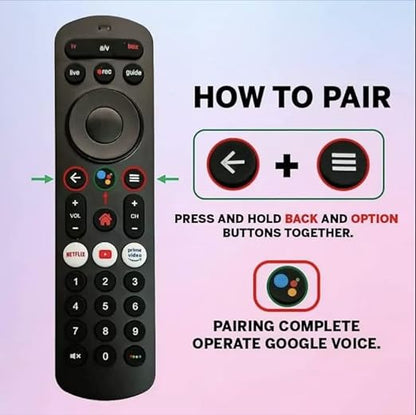 Airtel Xstream Remote | DTH Set Top Box Accessories | Voice Control Compatible & Convenient - Flymaster Shop