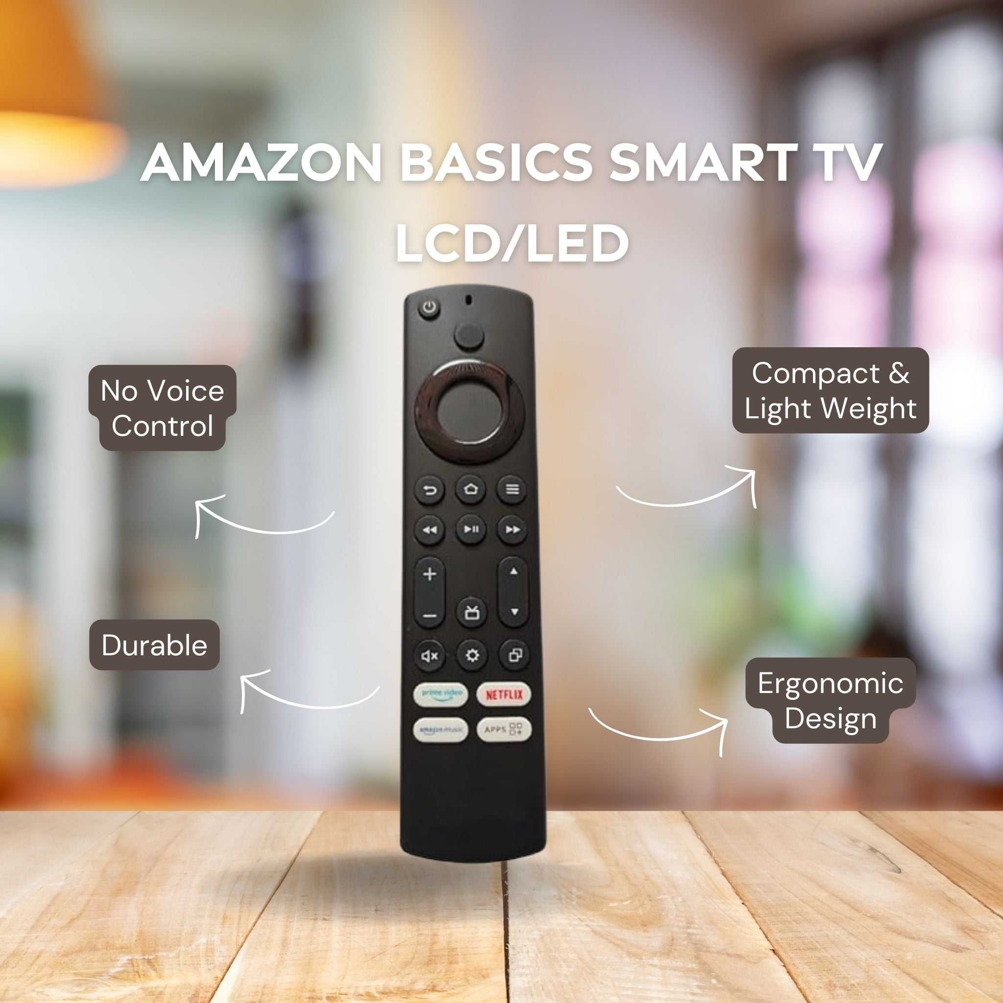 Amazon Basics Smart TV Remote | Compatible with LCD/LED TVs | Replacement Remote (No Voice, Not for Amazon FIRE TV Stick - Flymaster Shop