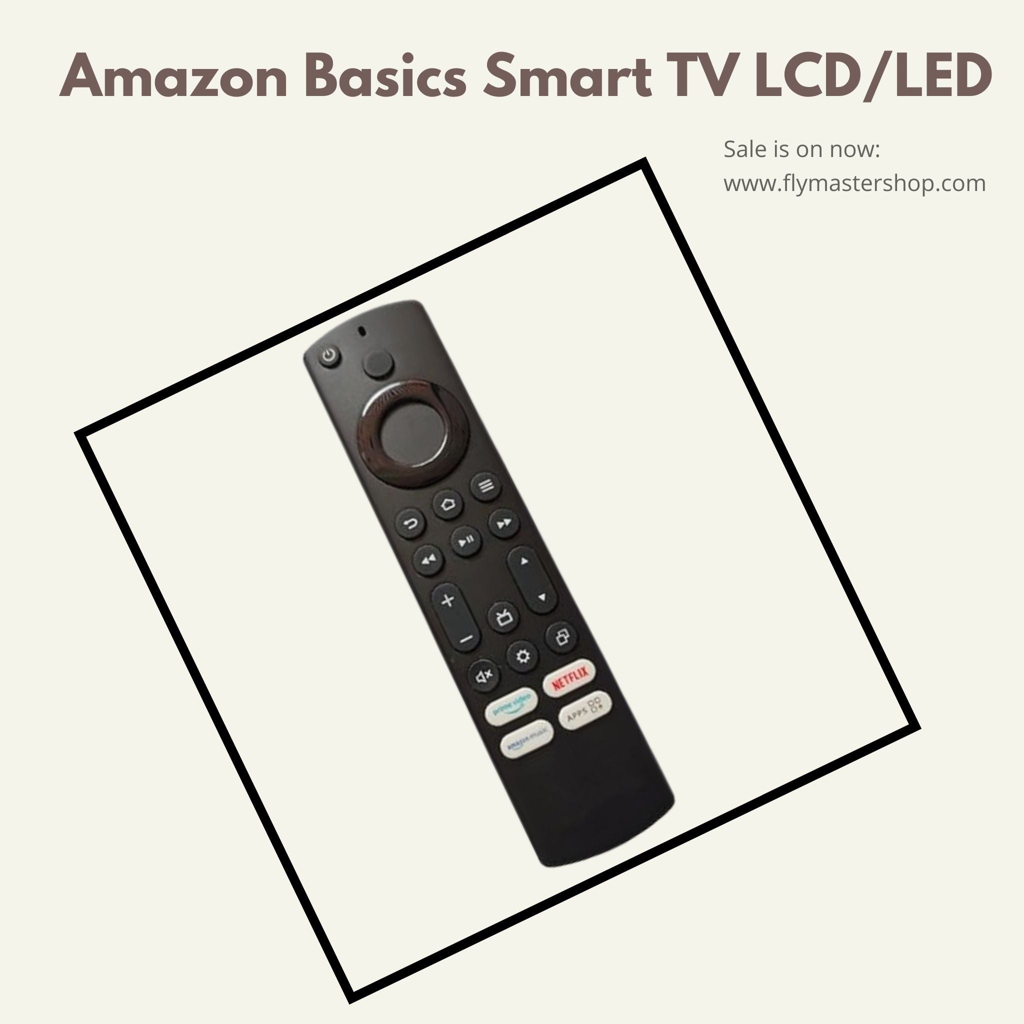 Amazon Basics Smart TV Remote | Compatible with LCD/LED TVs | Replacement Remote (No Voice, Not for Amazon FIRE TV Stick - Flymaster Shop
