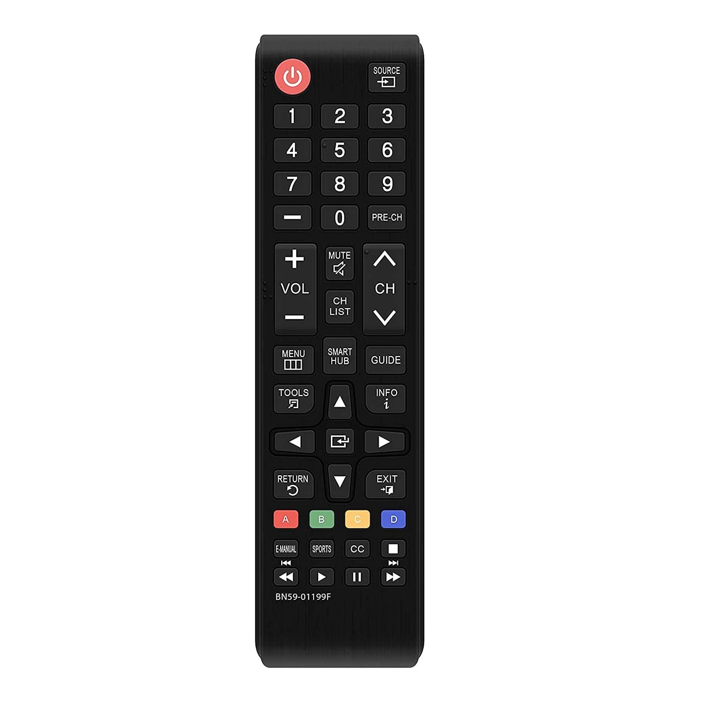 AMZJK Universal Remote Control for All Samsung TV - LCD, LED, 3D, Smart TVs Remote Replacement, Black - Flymaster Shop