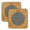 Bamboo Wooden Coasters for Home Pan Pot Holder for Dining Table Heat Pad for Kitchen - Pack of 2 (AR2922) - Flymaster Shop