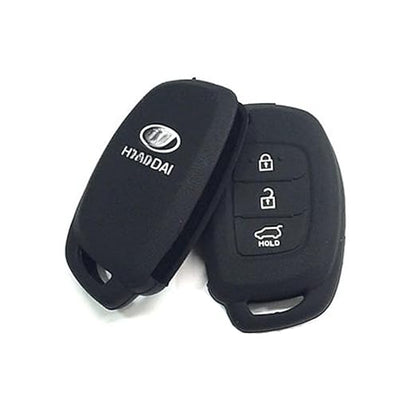 Black Silicone Key Cover for Hyundai Creta & i20 Elite – Stylish & Durable Car Key Shell (Pack of 1) - Flymaster Shop