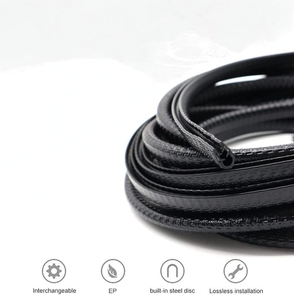 Car Accessories | Flymaster Car Door Edge Guards | U Shape Trim Rubber Seal, Universal Fit, Protects Against Damage - Flymaster Shop