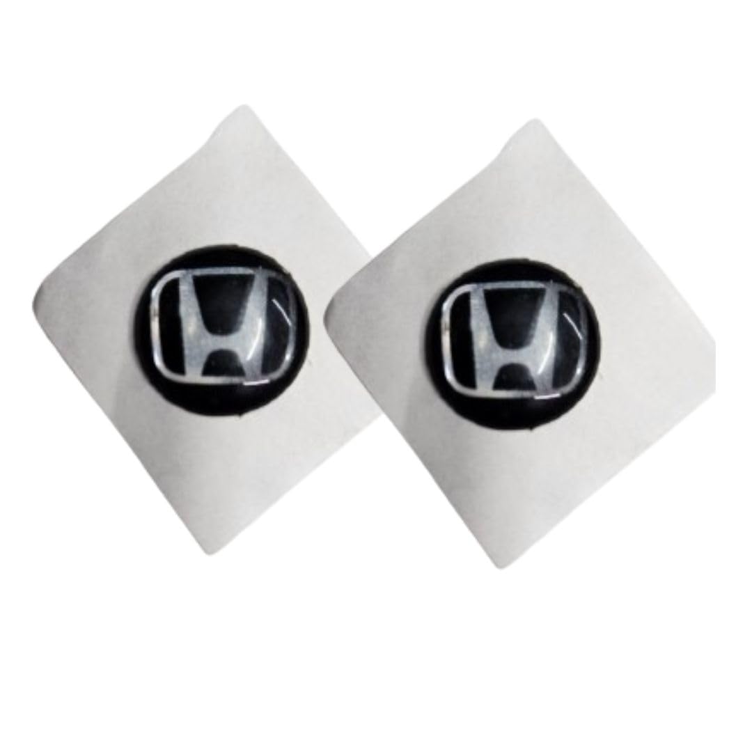 Car Sticker Key Fob Remote Badge – 14mm Oval Auto Emblem Logo Decal Compatible with Honda Vehicles (Pack of 2) - Flymaster Shop