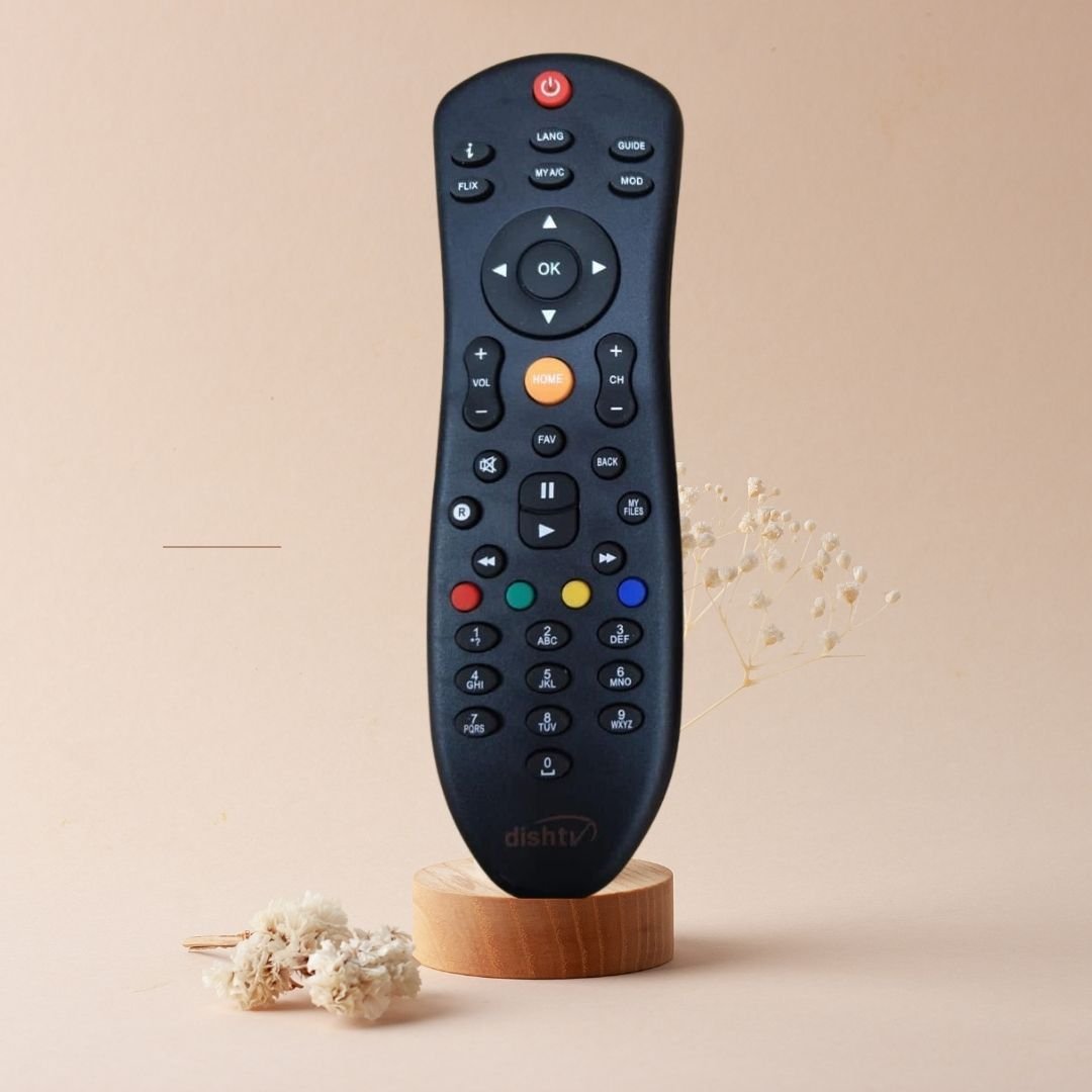 Compatible Dish TV Remote Control Replacement for All Dish TV SD/HD DTH with Recording Set Top Box. - Flymaster Shop