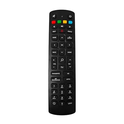 Compatible Non-Voice Function Remote for Jio Fiber Set-Top Box – Reliable, User-Friendly, Durable Replacement Remote (Black) - Flymaster Shop