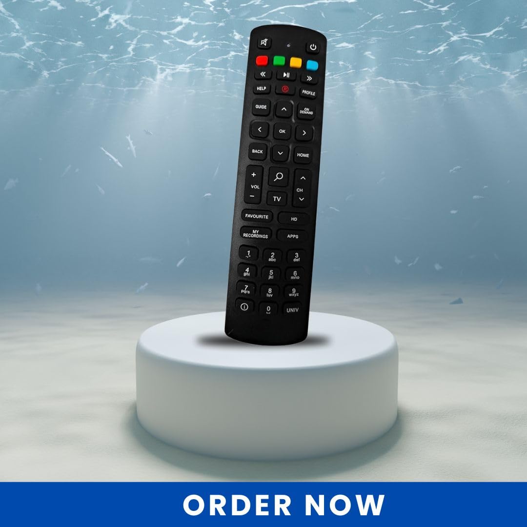 Compatible Non-Voice Function Remote for Jio Fiber Set-Top Box – Reliable, User-Friendly, Durable Replacement Remote (Black) - Flymaster Shop