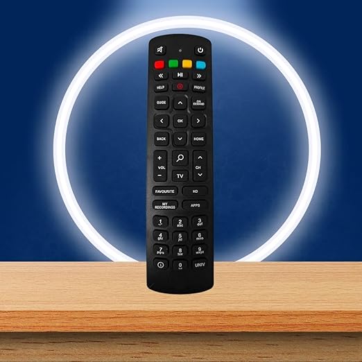 Compatible Non-Voice Function Remote for Jio Fiber Set-Top Box – Reliable, User-Friendly, Durable Replacement Remote (Black) - Flymaster Shop
