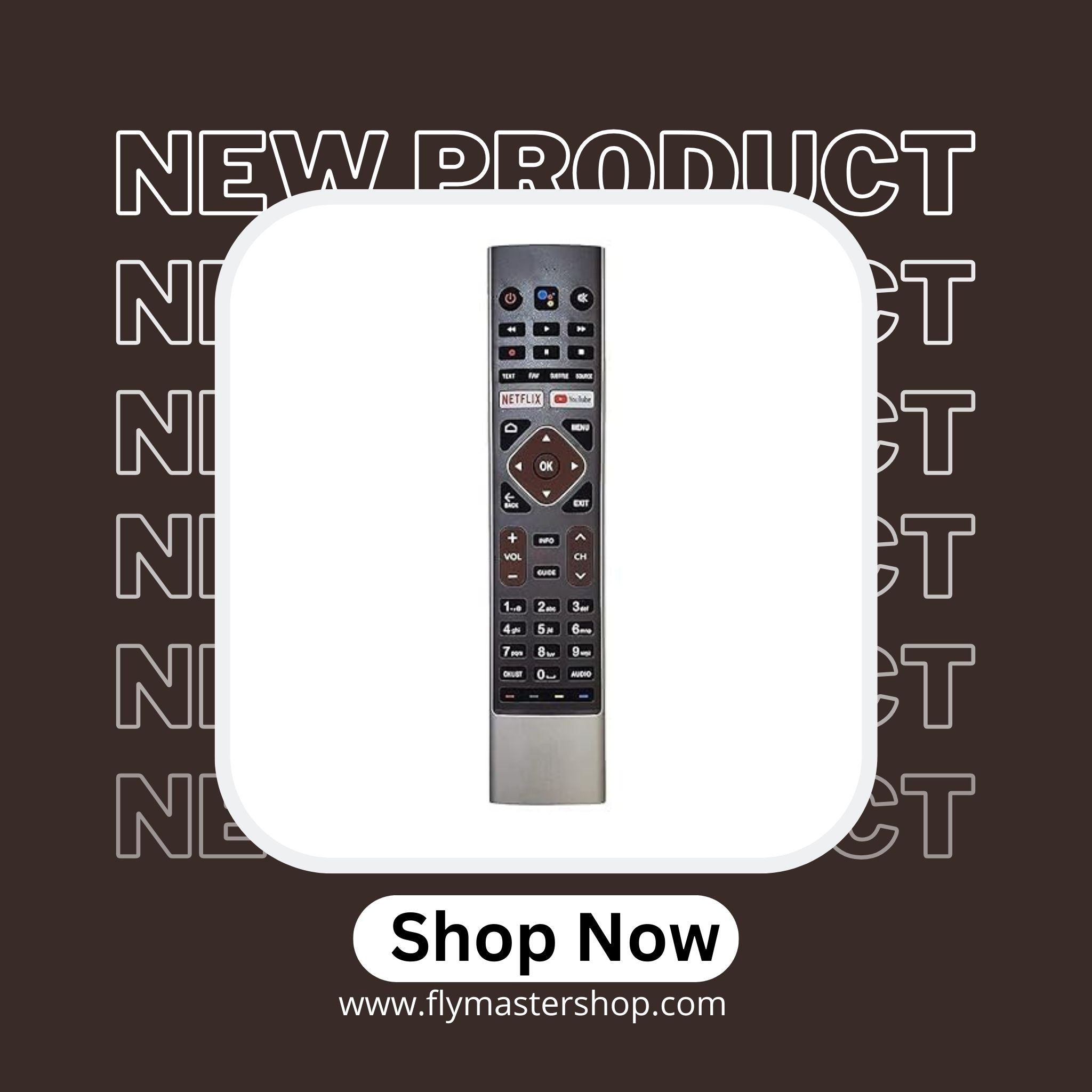 Haier TV Remote HTR-U27E | Google Assistant, Bluetooth Voice Command, Netflix & YouTube. - Flymaster Shop