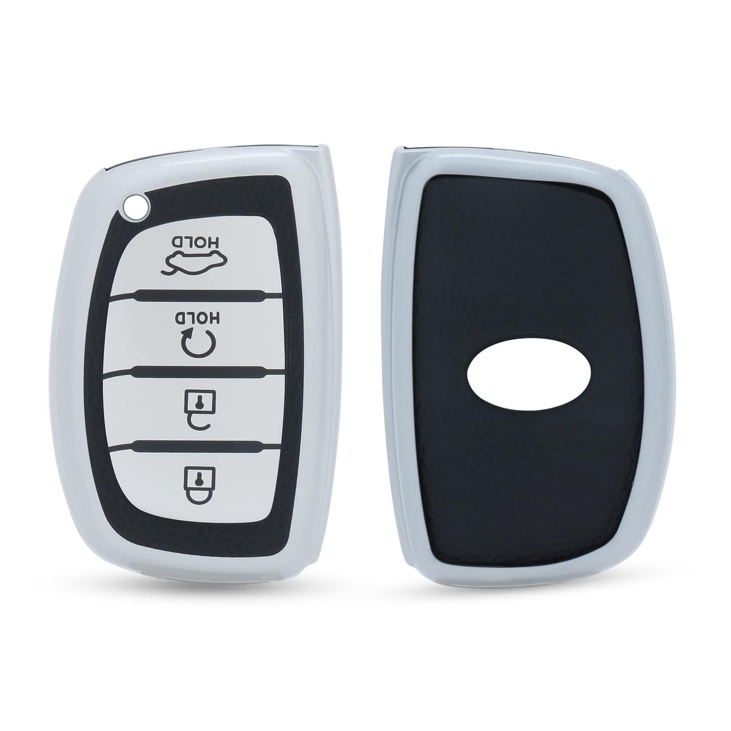 Hyundai Alcazar and Creta 2021-2023 | Car Accessories | Protects and Decorates 4 Button Smart Key - Flymaster Shop