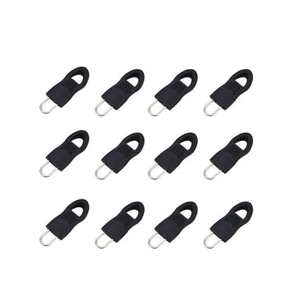 Flymaster Zipper Puller Set – 10pcs U-Shaped Resin Zip Heads for Bags & Waistbands