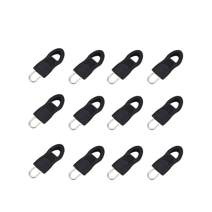 Flymaster Zipper Puller Set – 10pcs U-Shaped Resin Zip Heads for Bags & Waistbands