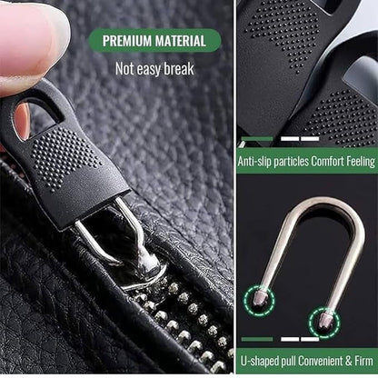 Flymaster Zipper Puller Set – 10pcs U-Shaped Resin Zip Heads for Bags & Waistbands