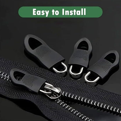 Flymaster Zipper Puller Set – 10pcs U-Shaped Resin Zip Heads for Bags & Waistbands