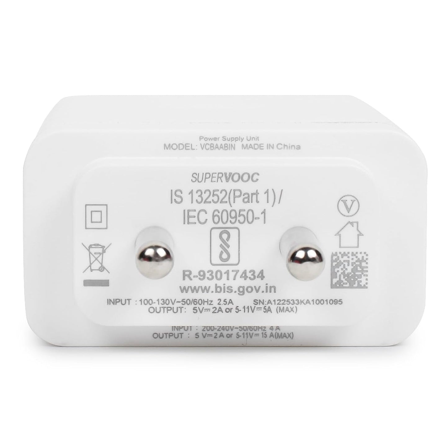 160W SuperVOOC Charger Set with Cable – Ultra Fast Charging for OnePlus 12R, 12, 11, 10 Series & Nord CE3/CE2 Lite 5G – White