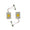 LED Light for Cars Interior COB Roof Light Bright 12Volts DC universal for all cars - Set of 2 (Warm White Color) - Flymaster Shop