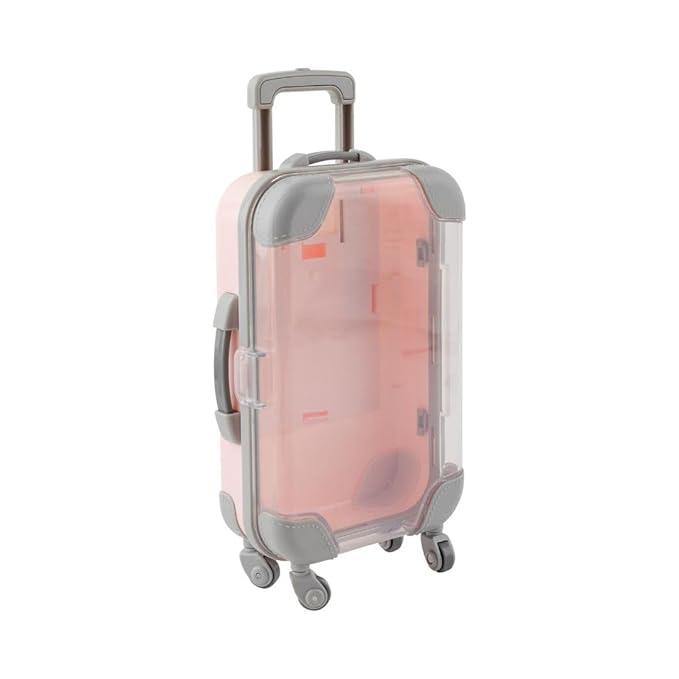 Makeup Organizer, Portable Makeup Case,Trolley Tiny Suitcase Miniature Candy Box for Travel Theme &Travel-Friendly, Compact.Pack of 1, Multicolour. - Flymaster Shop