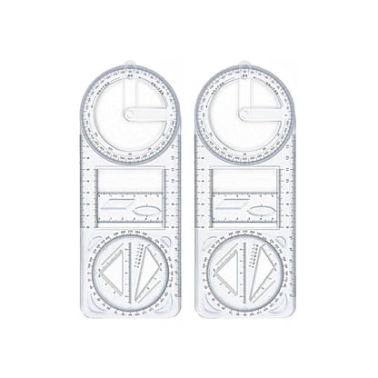 Multifunctional Geometric Ruler (Pack of 1).