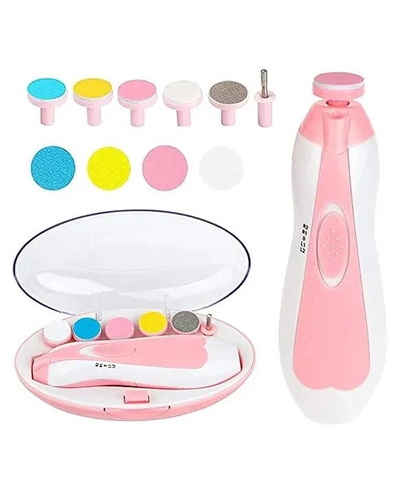 Nail Trimmers for New Born Babies, Baby Nails Cutter, Electric Kids Nail Grinder, Safe Nail Filer and Clippers for Newborn Or Toddler Toes and Fingernails with Light. - Flymaster Shop