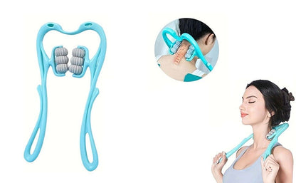 Neck Massager & Trigger Point Roller Massager – Deep Tissue Pain Relief for Neck, Shoulders, Legs & Waist (Pack of 1) - Flymaster Shop