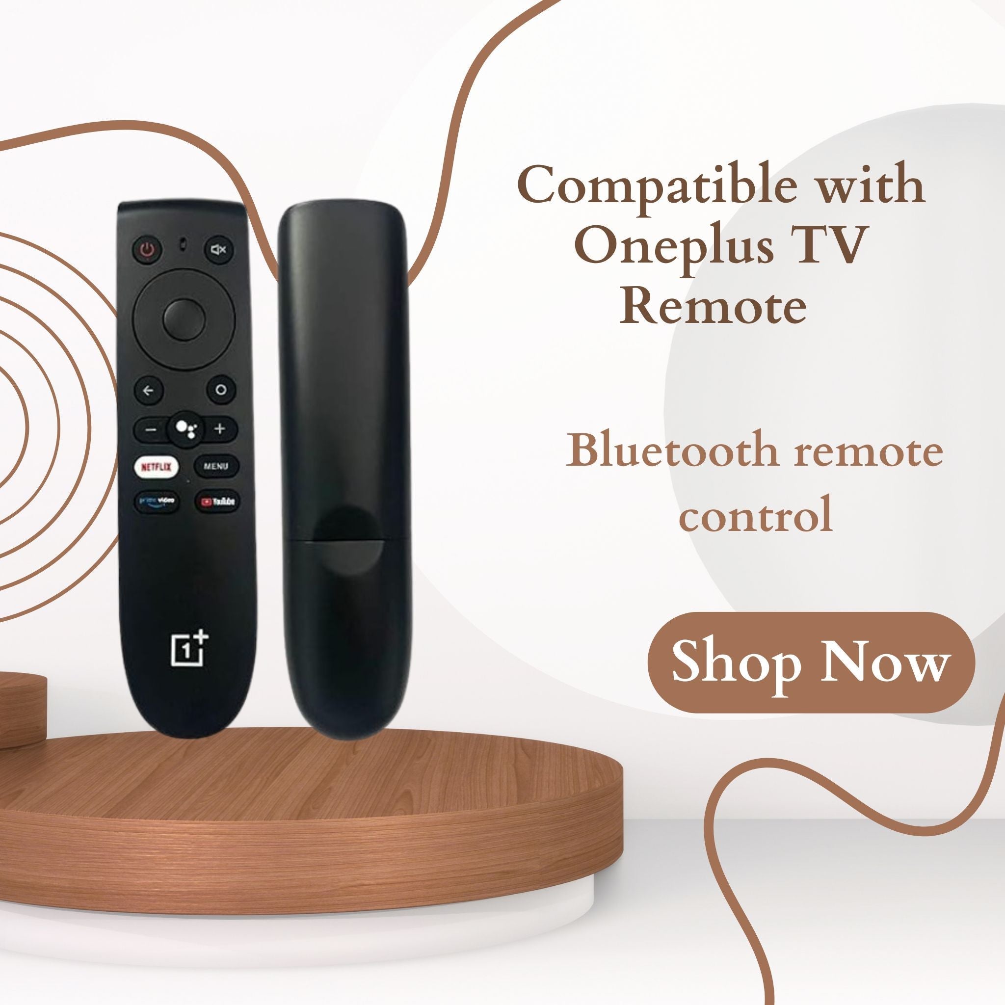 OnePlus Smart TV Remote | Voice & Google Assistant Command | YouTube, Netflix, Prime Video Support | Compatible with LCD/LED Models. - Flymaster Shop