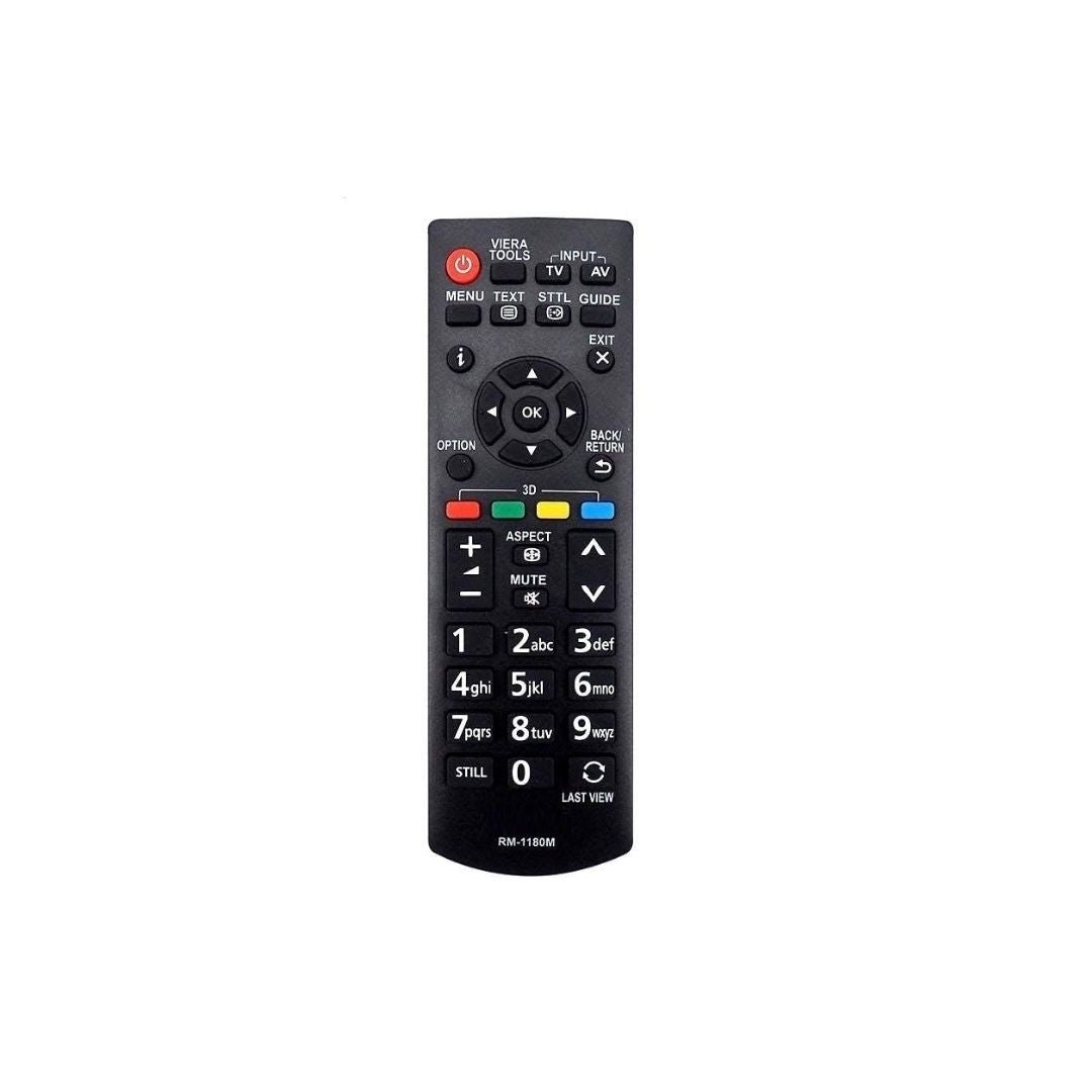 Panasonic TV Remote Control - Compatible with LCD, LED, Plasma TVs | Model 1180 - Black - Flymaster Shop