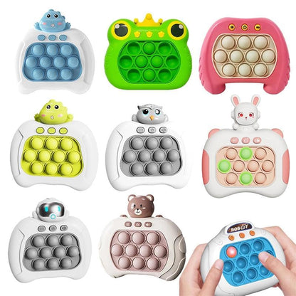 Quick Push Light Up Pop Game Fidget Toys for Adults and Kids | Squeeze Poppet Sensory Push Pop Memory Toy Party Favors Puzzle Game Fidget Console, Pack of 1 - Flymaster Shop