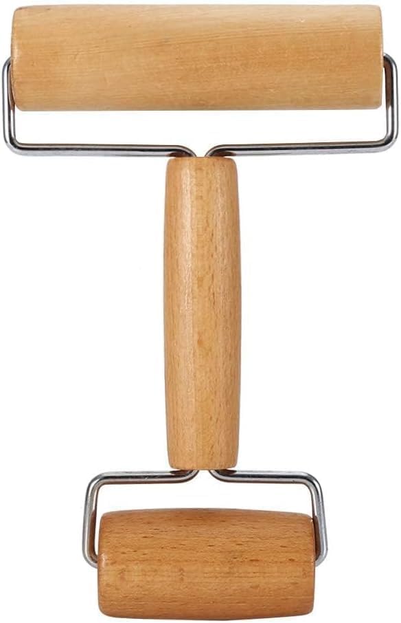 Rolling Pin Wooden Rolling Pin Kitchen Utensils for Baking Dough Pizza Cake Fondant Pie Pasta Biscuits Double Head - Flymaster Shop
