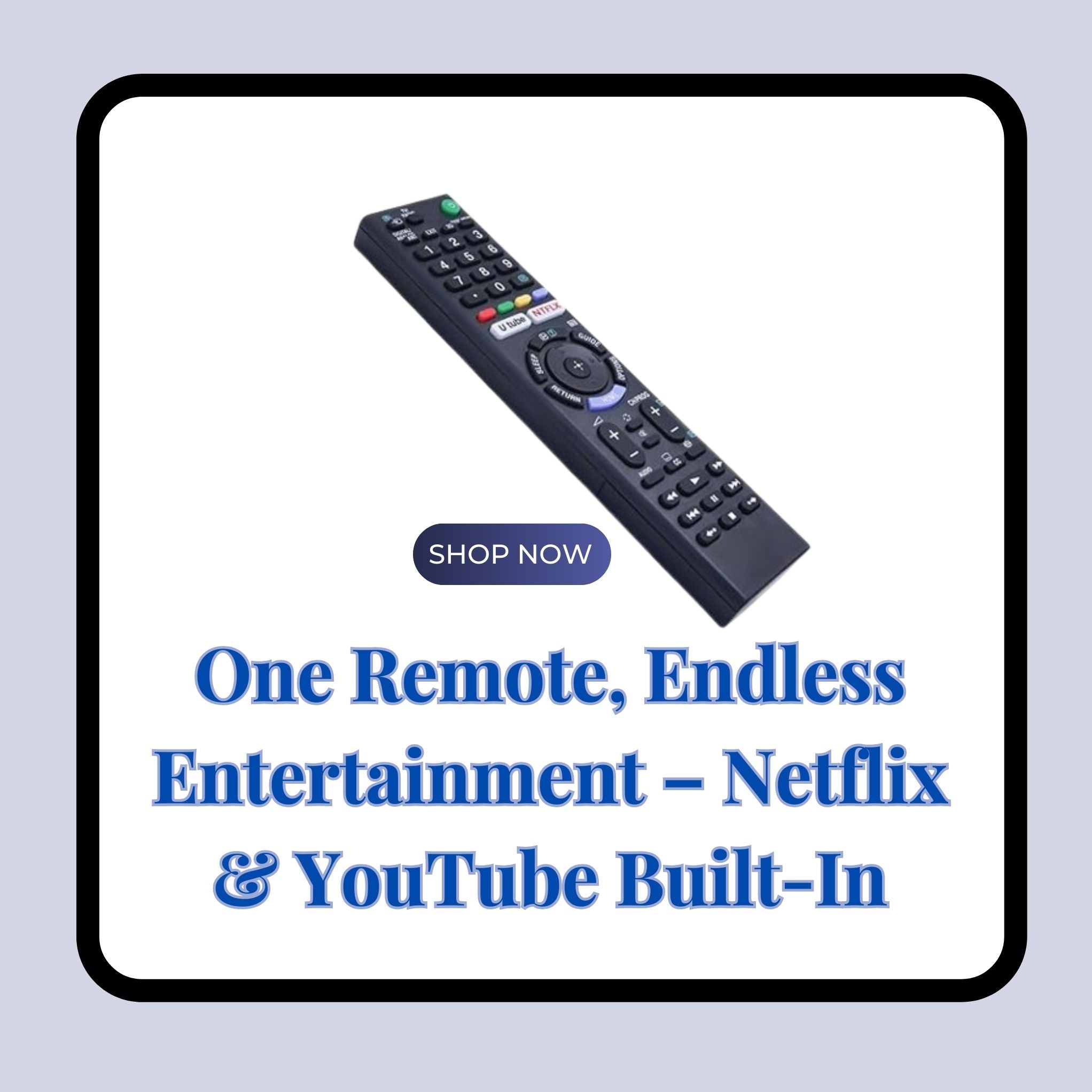 Sony Bravia TV Remote Control – Compatible with LCD, LED, UHD, OLED, QLED, and 4K Ultra HD TVs - Flymaster Shop