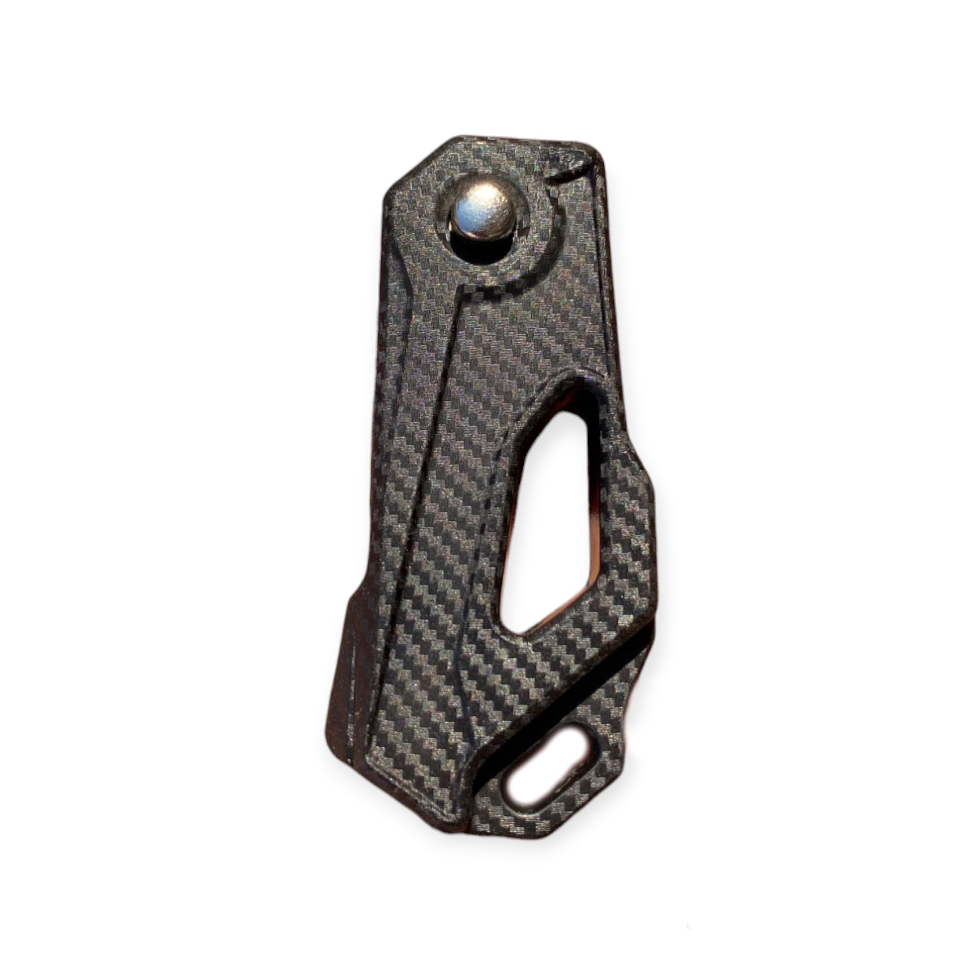 Stylish Carbon Finish Flip Key for Hero Splendor, NXG & Passion Pro (Left Cut) | Upgrade Your Motorcycle Key - Flymaster Shop
