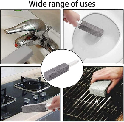 Toilet Cleaner Brush with Handle Pumice Stone for Cleaning, Tiles, Iron, and Rust, Cleaning, Stain Remover Toilet Bowl Clean Brush with Handle Pumice Scouring Stick Cleaner (Pack of 1) - Flymaster Shop