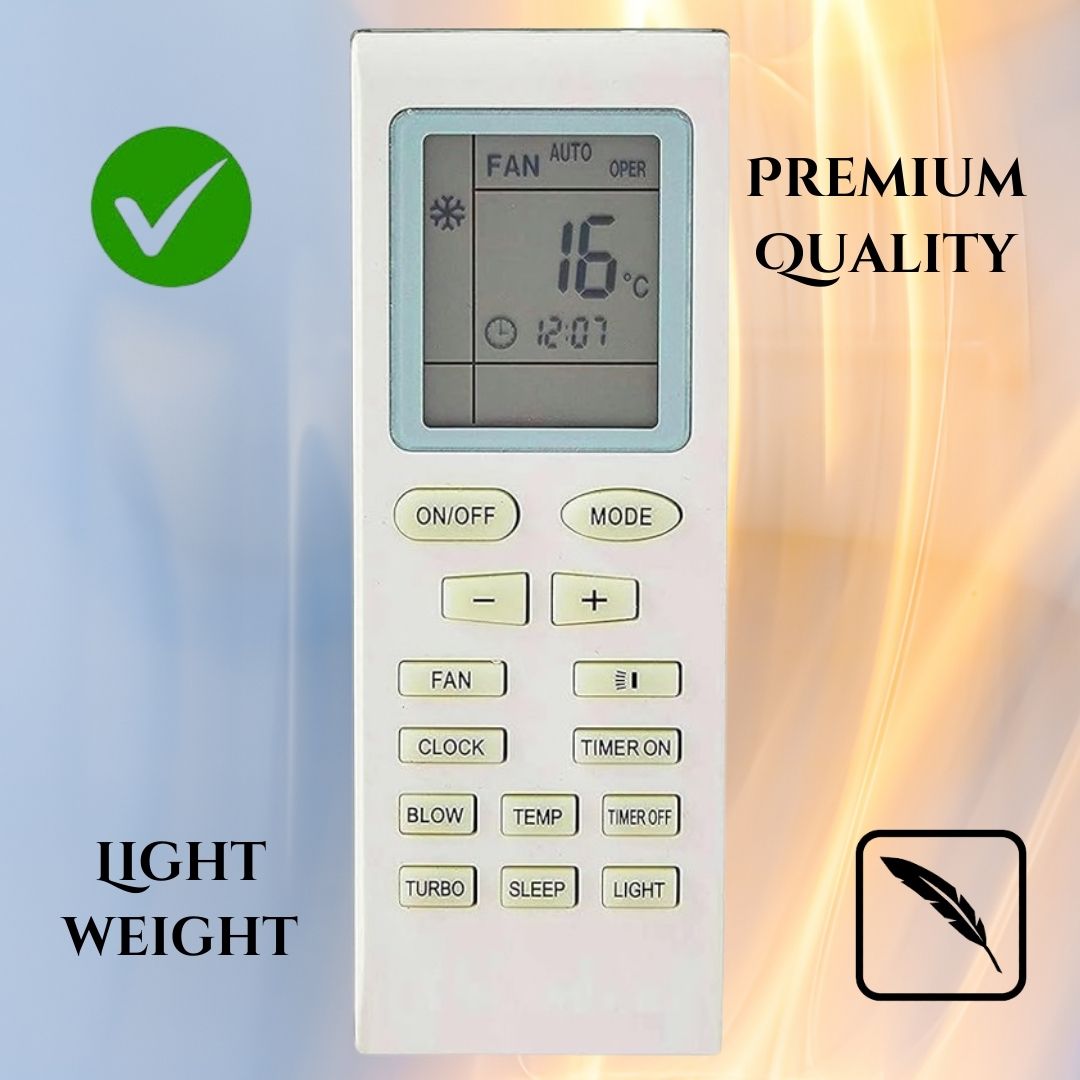 Universal AC Remote Control Compatible with Voltas, Onida, Lloyd, Godrej, Videocon, Croma Window & Split Air Conditioners (Pack of 1) - Flymaster Shop