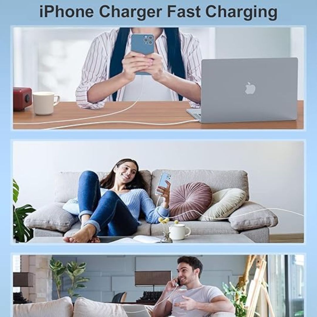USB-C to Lightning Cable 1M [Apple MFi Certified] – 60W Fast Charging Cable for iPhone 14/13/12 Series, iPad & More - Flymaster Shop