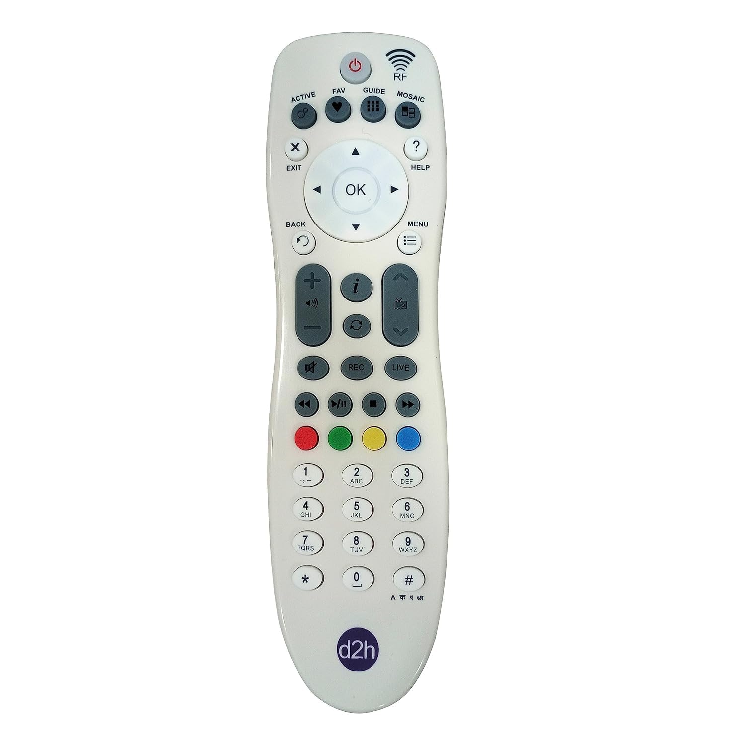 Videocon D2H Remote Original for Set Top Box | Remote Videocon D2H Compatible for HD Box TV & D2H (Non Voice | Not RF) (Exactly Same Remote Will Work Only) - Flymaster Shop
