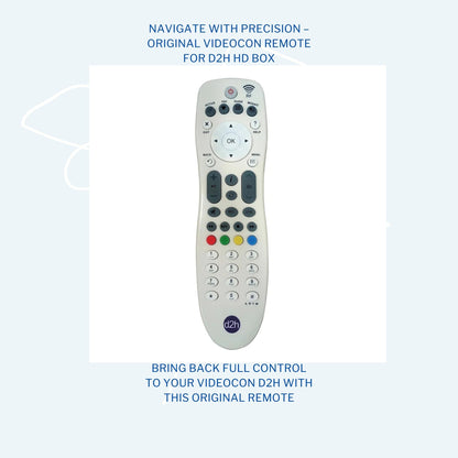 Videocon D2H Remote Original for Set Top Box | Remote Videocon D2H Compatible for HD Box TV & D2H (Non Voice | Not RF) (Exactly Same Remote Will Work Only) - Flymaster Shop